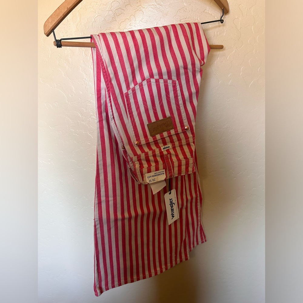 Wrangler Wanderer Jeans, Striped Pink 25x32